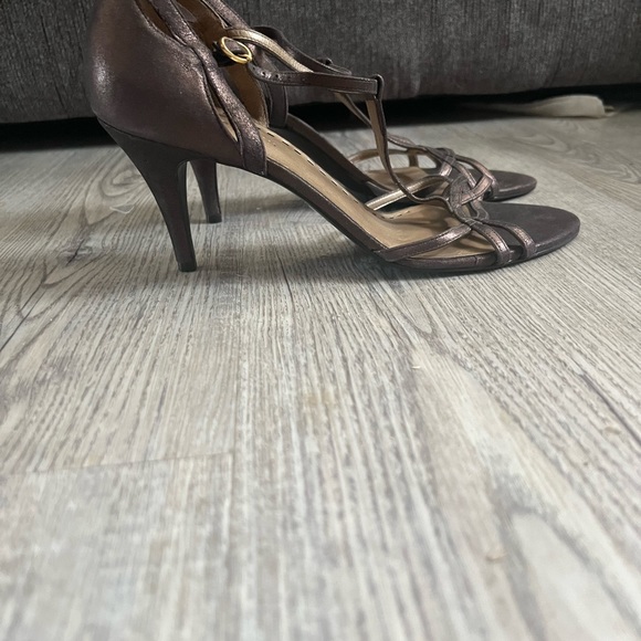 Gianni bini strap brown metallic womens size 10 shoes - Picture 3 of 6